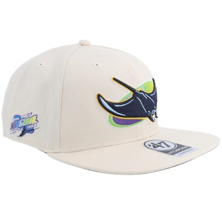 47 Brand - MLB Beige snapback Cap - Hatstore Exclusive x Tampa Bay Rays Inaugural Season 98 Natural Snapback @ Hatstore