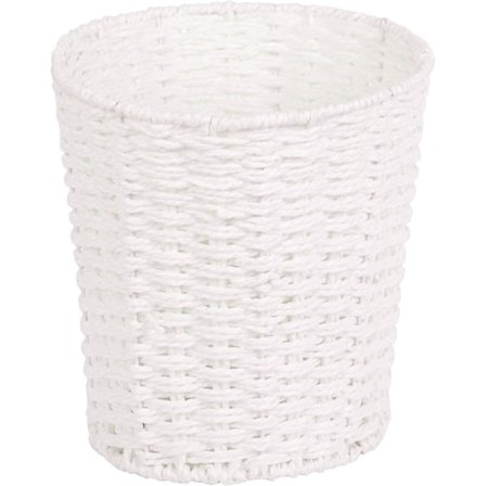 Rund Papperskorg och Korg i Rotting - Skräpkorg för Sovrum, Badrum, Kontor eller Hem