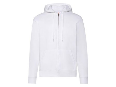 FRUIT OF THE LOOM Zip Hoodie vit XL - Lyreco - Yrkeskläder > Tröjor och Sweatshirts > Zip-tröjor