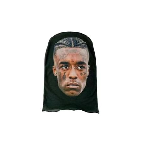 Ny 3D-trykt berømt maske fuld ansigt rapper maske sjov kostume cosplay voksen åndbar blød 04 >8Y