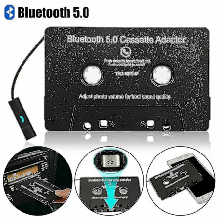 Bilstereo Bluetooth Kassettmottagare Bandspelare Bluetooth 5.0 Kassett Aux Adapter