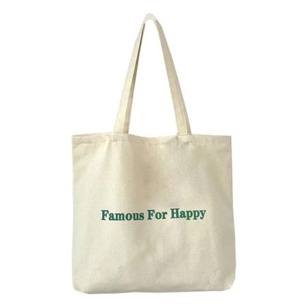 Stor Canvas Tote Bag Genanvendelige Indkøbsposer Med Lynlås Ensfarvet Ingen Vedhæng Grøn