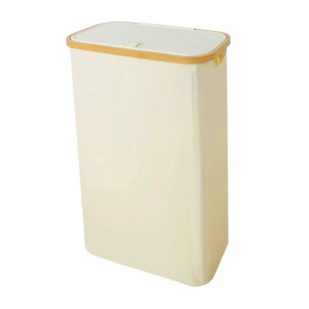 Vaskekurv, skittentøyskurv med lokk, oppbevaringskurv, klesoppbevaringsorganisator for innendørs vaskerom