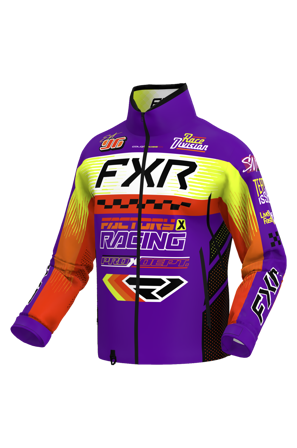 Sněhová Bunda FXR Cold Cross RR 26 Fialová/Vis/Oranžová M