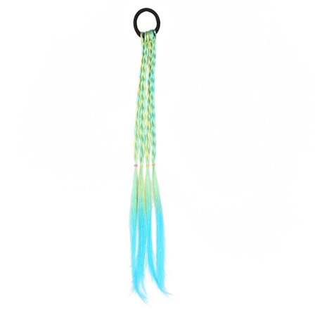 2stk Parykk Hestehale Parykk Hårfletter LAKE BLUE LAKE BLUE