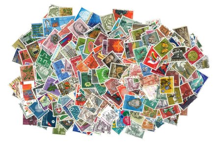 Schweiz - 1000 forskellige frimærker - Stemplet