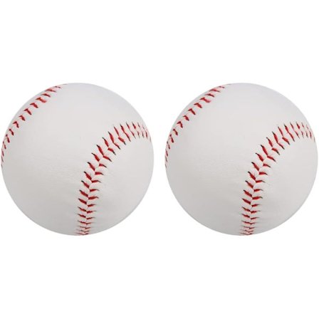 Professionel Baseball, PVC håndsyet blød skumbaseball til voksen ungdomstræning Professionel Baseball Game (2 stk.)