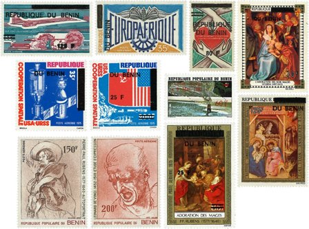 Benin 1977-1995 - 11 forskellige frimærker - Postfrisk
