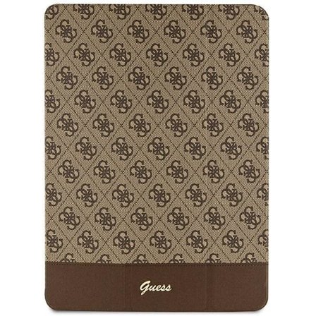 Guess 4G Stripe Allover-fodral för iPad Pro 12,9" - brun