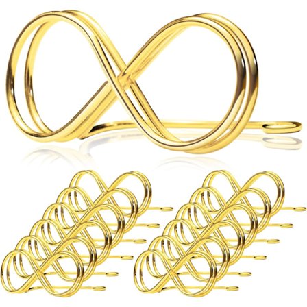 12 Pakk - Bryllupsseteplasser Etiketter Plasskort Klipp | Navn Innstilling Plasskort Holdere | Foto Bildekort Visningsstativ for Fest | 2,6 Tommer 