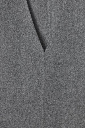 COS Dwustronna Wełniana Sukienka Z Dekoltem W Serek in Szary