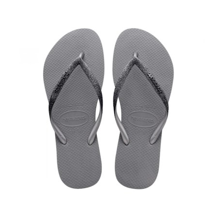 Havaianas Flip Flops Slim Sparkle, Grå 37/38
