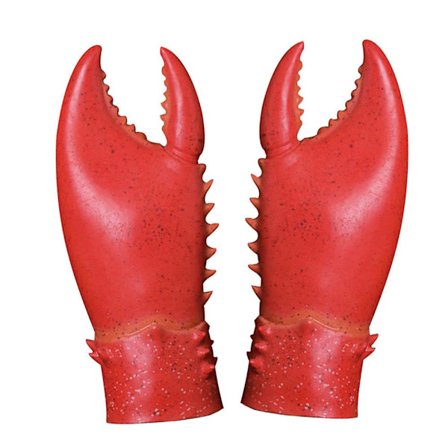1 par Crab Lobster Claws Handsker Spoof Crab Clam Vanter Cosplay Funny Party Latex Latex Foregive Spil Spil Nyhedslegetøj