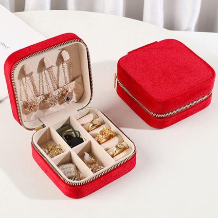 Smyckeskrin Förvaringslåda RÖD - high quality