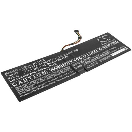 Batteri till Notebook, Bärbar dator för Acer Swift 7 SF714-51T-M1F6 m.fl.