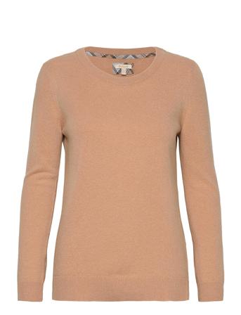 Barbour Pendle Crew Kn Pullover Beige Barbour*Betinget Tilbud