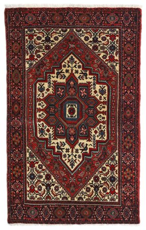 Oriental Gholtogh Rug 80X127 Dark Red/Red Wool, Persia