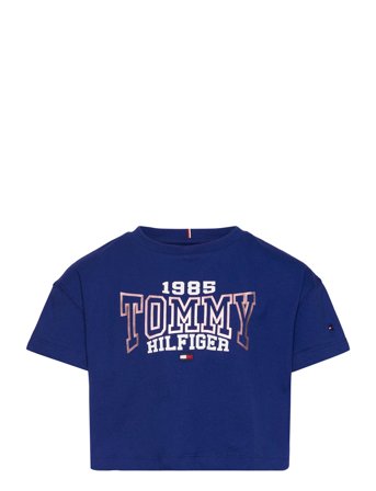 Tommy 1985 Varsity Tee S/S T-shirts Short-sleeved Blå Tommy Hilfiger*Betinget Tilbud