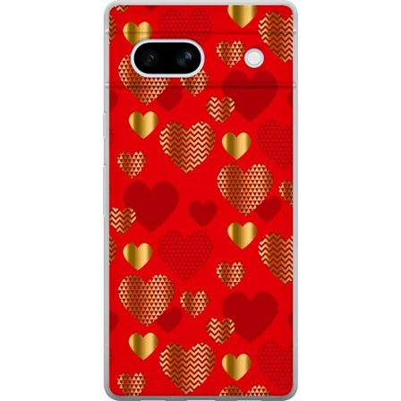 Kompatibel Mobilcover til Google Google Pixel 7a GoldenHearts