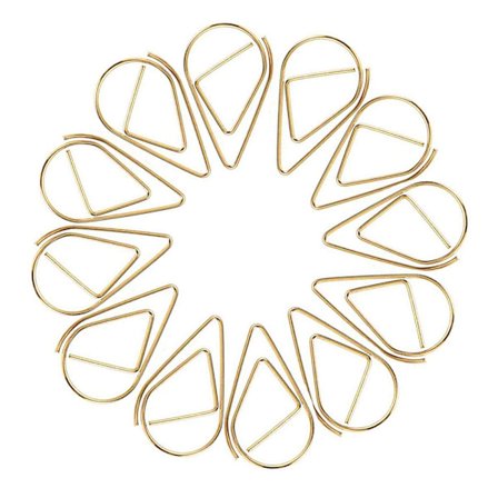 100 stk. kærlighedshjerteformede små papirclips Bogmærke clips