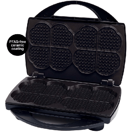 Åviken Våffeljärn Dubbelt Nobless 909.0 Keramiskt, Sound Köksmaskiner Unisex Svart