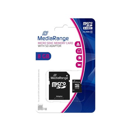 MediaRange flashminnekort - 8 GB - microSDHC