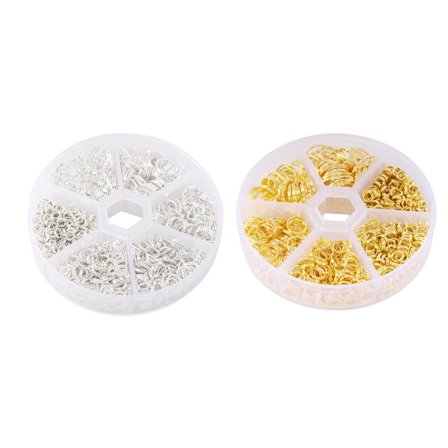 1380 st O-Ring Kopplingar Metall Öppna Hoppringar, Hoppringar för Smyckestillverkning Kopplingar (4mm 5mm 6mm 8mm 10mm 12mm)