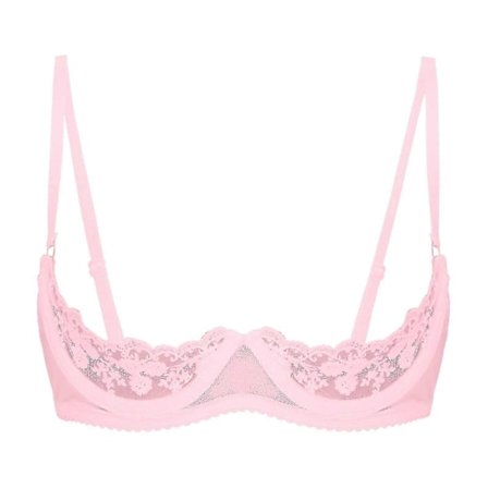 Dame 1/2 Cup Push Up Bøjle Blonde BH Lingeri Åben Bryst Cup BH toppe Justerbar Strop Svampe Polstret BH Undertøj-WELLNGS