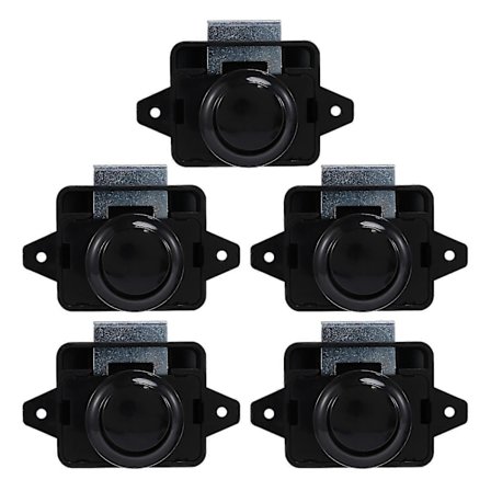 5 stk. Knapplås Skapdørlås Nøkkelfri Skaplås For Bobil Camping Caravan