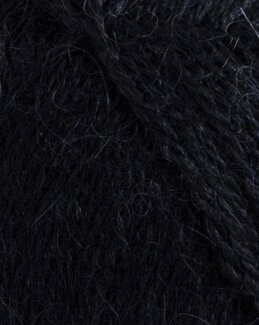 Garn Fein Alpaka 50 g Schwarz