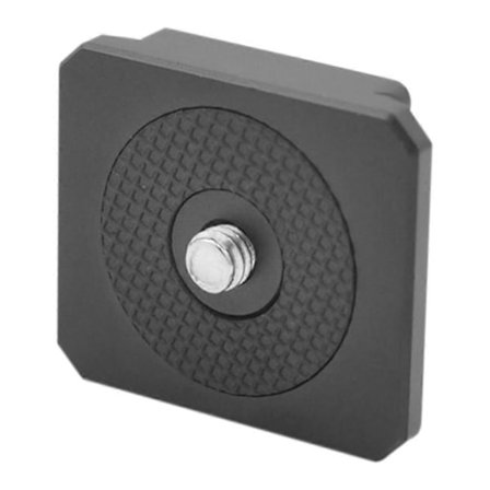 V Mount Batteri Hurtigudløserplade Adapter Bærbar Enkeltpanel 1/4in Skruehul til Gimbals Kameratilbehør Sort