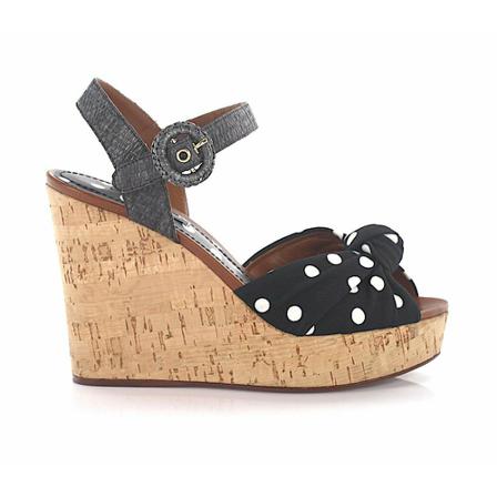 Dolce & Gabbana Wedges , Zwart , Dames , Maat: 40 EU Sleehakken