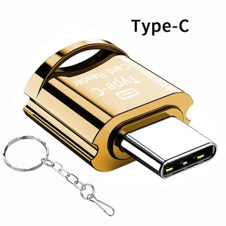 Type-C/Micro USB/Lightning mini-matkapuhelinkortinlukija, nopea TF-kortti OTG-kortinlukija