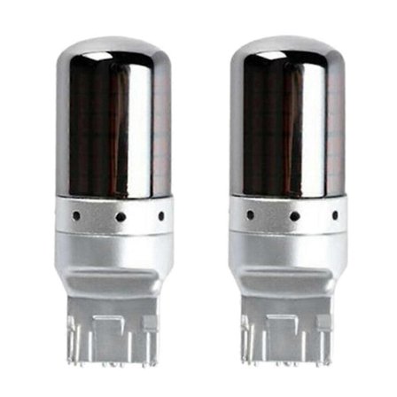 2 stk. Krom 7440 T20 144SMD Amber Canbus Fejlfri LED Pære Blinklys-Perfet