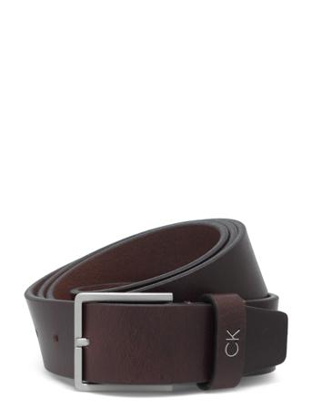 Formal Belt 3.5Cm Accessories Belts Classic Belts Brun Calvin Klein