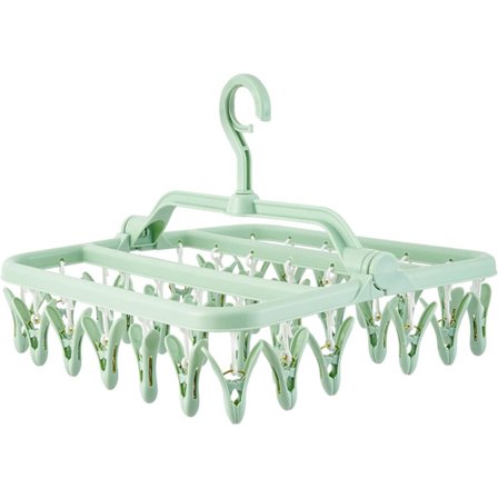 Taitettava pyykkiteline, tuulenpitävä pyykkiteline sukille, alusvaatteiden ripustin.