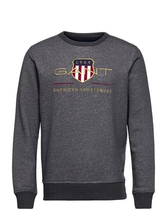 Archive Shield C-Neck Sweatshirt Trøje Grå GANT