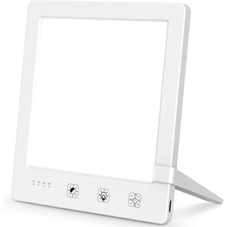 10000 LUX lys terapi lampe, lys terapi lampe med timer funksjon