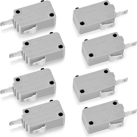 8st Mikrovågsugnsdörrsbrytare Normalt öppen Strömbrytare Plast