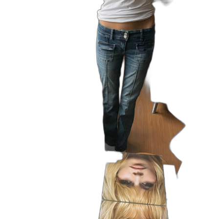 Blå bootcut jeans från Nelly