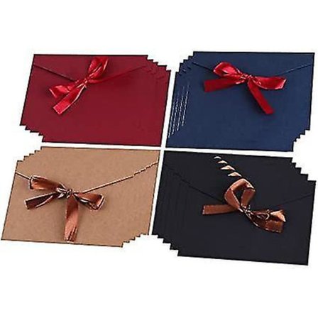 Vintage Kraft-konvolutter 20 stk Buetekonvolutt Fargede