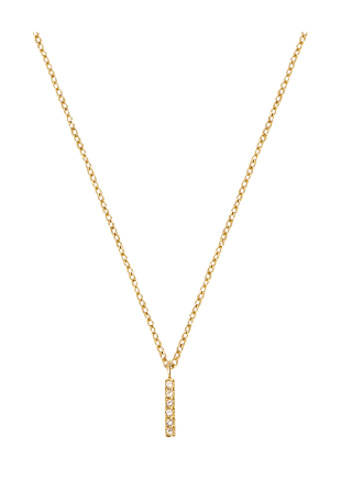 Mockberg Petite Stone Letter I Gold Necklace Smycken & klockor Dam Guld ONESIZE