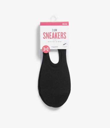 Kappahl | Sneakersokker 2-pk | Svart
