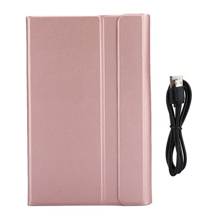 Avtagbart tangentbord för surfplatta med skyddande fodral, passar till Samsung Tab A 10.1 2019 surfplatta, roséguld