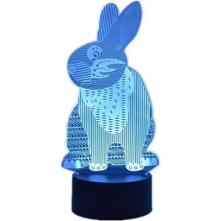 3D Illusion Nattljus för Barn Djurmodell Leksak Jul