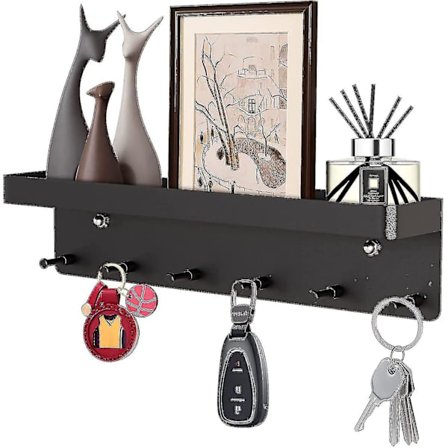 Avaimenpidike hyllyllä, itseliimautuva avaimenpidike, ei porausta, moderni avainten ripustus, avainsäilytys