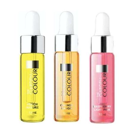 3-pack - Nagelbandsolja - Persika, Hallon, Mango - 15ml multifärg