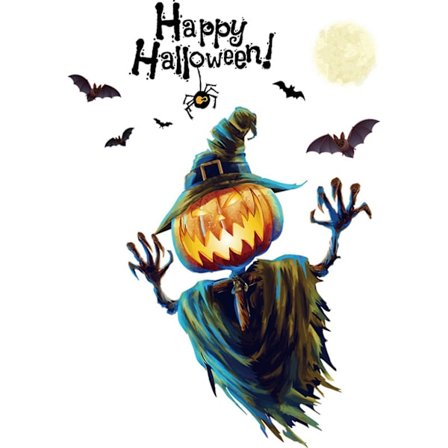 Halloween Dekoration Väggklistermärken Dödskalleklistermärken-45*60cm