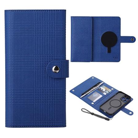 VILI GHB-serie for iPhone 15 Pro skinnveske med RFID-blokkering og magnetisk telefondeksel