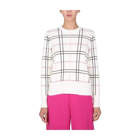 Barbour Crew Neck Sweater Hvid, Dame